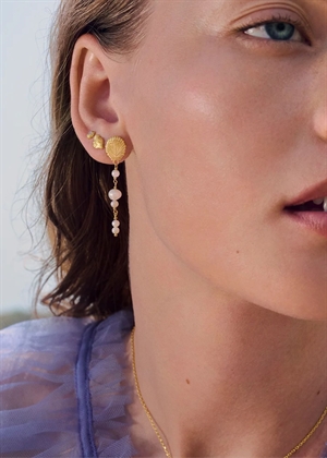 Sora earrings Forgyldt Maanesten 